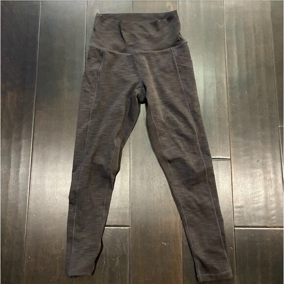 PrAna Luxara Rib 7/8 Legging With Pockets Heathered Gray Women's Size S - Picture 1 of 4